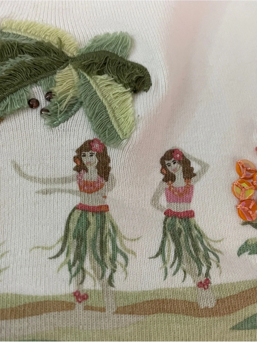 Gymboree Aloha White Tropical Embroidered Tank Top Girl Sz 5